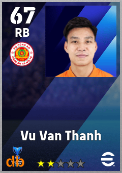 Vu Van Thanh — RB, OVR 67, MAX 67