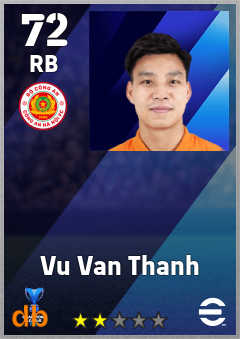 Vu Van Thanh — RB, OVR 72, MAX 72
