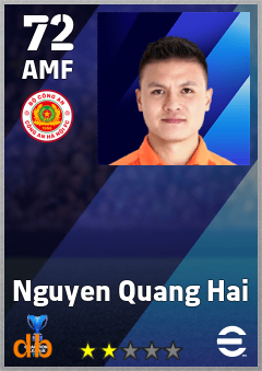 Nguyen Quang Hai — AMF, OVR 72, MAX 72