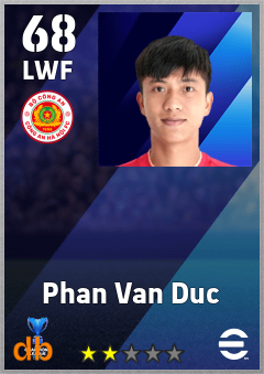 Phan Van Duc — LWF, OVR 68, MAX 68