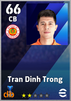 Tran Dinh Trong — CB, OVR 66, MAX 66