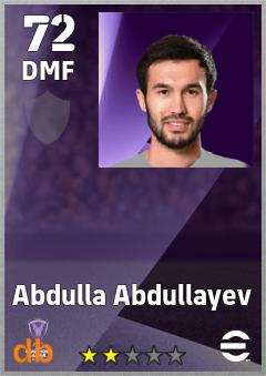Abdulla Abdullayev — DMF, OVR 72, MAX 72