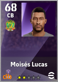 Moisés Lucas — CB, OVR 68, MAX 68