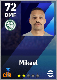 Mikael — DMF, OVR 72, MAX 72