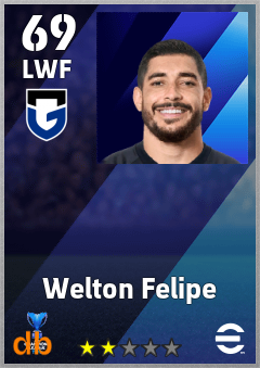 Welton Felipe — LWF, OVR 69, MAX 69