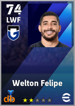 Welton Felipe — LWF, OVR 74, MAX 74