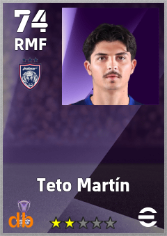 Teto Martín — RMF, OVR 74, MAX 74