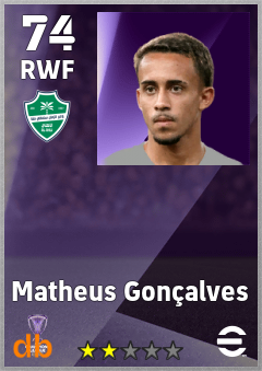 Matheus Gonçalves — RWF, OVR 74, MAX 74
