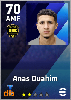 Anas Ouahim — AMF, OVR 70, MAX 70
