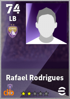 Rafael Rodrigues — LB, OVR 74, MAX 74