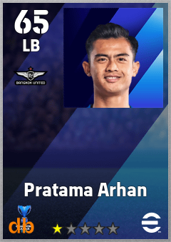 Pratama Arhan — LB, OVR 65, MAX 65