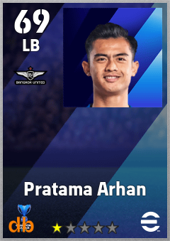 Pratama Arhan — LB, OVR 69, MAX 69