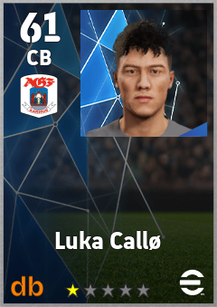 Luka Callø — CB, OVR 61, MAX 61