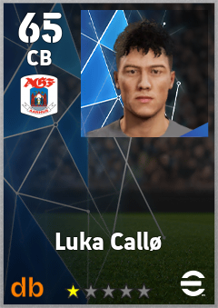 Luka Callø — CB, OVR 65, MAX 65