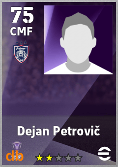 Dejan Petrovič — CMF, OVR 75, MAX 75