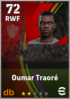 Oumar Traoré — RWF, OVR 72, MAX 72