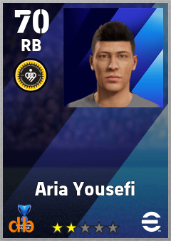 Aria Yousefi eFootball player card