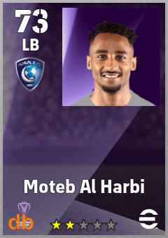 Moteb Al Harbi — LB, OVR 73, MAX 73