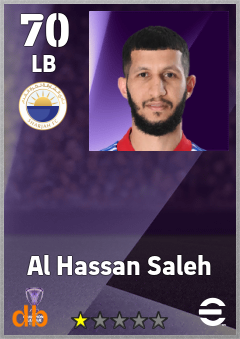 Al Hassan Saleh — LB, OVR 70, MAX 70
