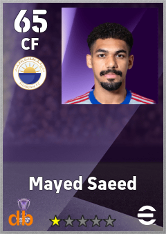 Mayed Saeed eFootball player card