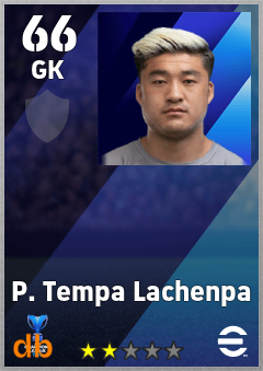 P. Tempa Lachenpa — GK, OVR 66, MAX 66