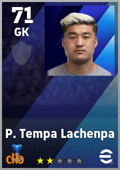 P. Tempa Lachenpa — GK, OVR 71, MAX 71