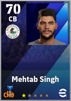 Mehtab Singh — CB, OVR 70, MAX 70