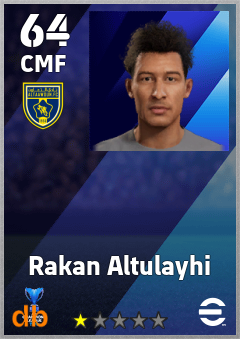Rakan Altulayhi — CMF, OVR 64, MAX 64
