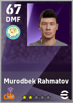 Murodbek Rahmatov — DMF, OVR 67, MAX 67