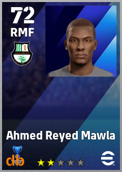 Ahmed Reyed Mawla — RMF, OVR 72, MAX 72