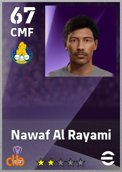 Nawaf Al Rayami — CMF, OVR 67, MAX 67