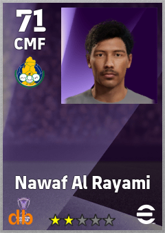 Nawaf Al Rayami — CMF, OVR 71, MAX 71