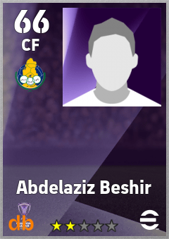 Abdelaziz Beshir — CF, OVR 66, MAX 66