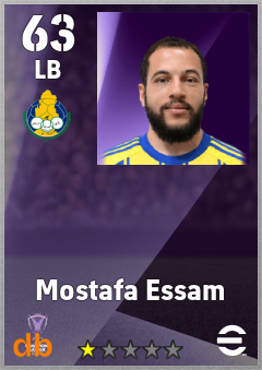 Mostafa Essam — LB, OVR 63, MAX 63