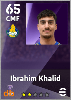 Ibrahim Khalid — CMF, OVR 65, MAX 65
