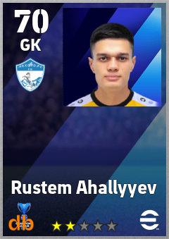 Rustem Ahallyyev — GK, OVR 70, MAX 70