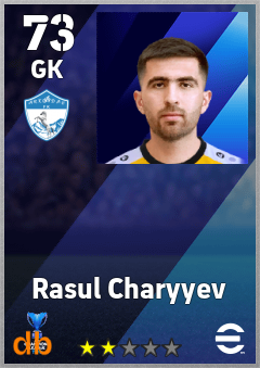 Rasul Charyyev — GK, OVR 73, MAX 73