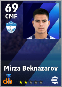 Mirza Beknazarov — CMF, OVR 69, MAX 69