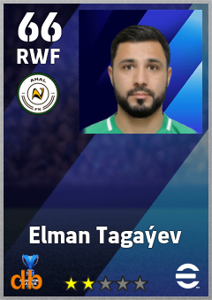 Elman Tagaýev — RWF, OVR 66, MAX 66