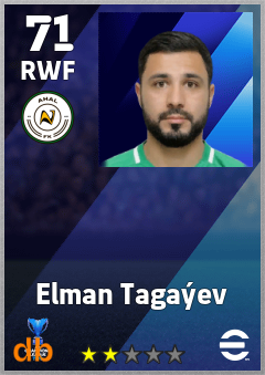 Elman Tagaýev — RWF, OVR 71, MAX 71