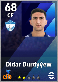 Didar Durdyýew — CF, OVR 68, MAX 68