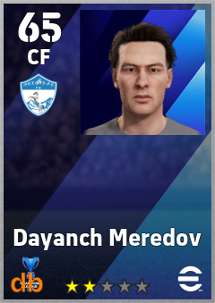 Dayanch Meredov — CF, OVR 65, MAX 65
