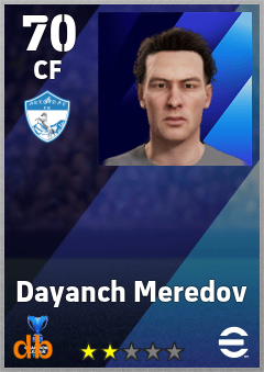 Dayanch Meredov — CF, OVR 70, MAX 70