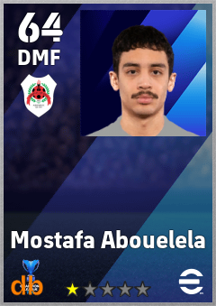 Mostafa Abouelela — DMF, OVR 64, MAX 64
