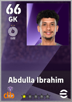 Abdulla Ibrahim — GK, OVR 66, MAX 66