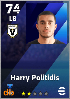 Harry Politidis — LB, OVR 74, MAX 74
