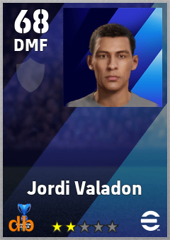 Jordi Valadon — DMF, OVR 68, MAX 68