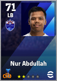 Nur Abdullah — LB, OVR 71, MAX 71