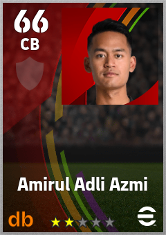 Amirul Adli Azmi eFootball player card