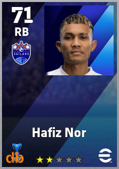 Hafiz Nor — RB, OVR 71, MAX 71